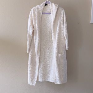 XXL modern canvas cream ivory white sweater cardigan material cardigan